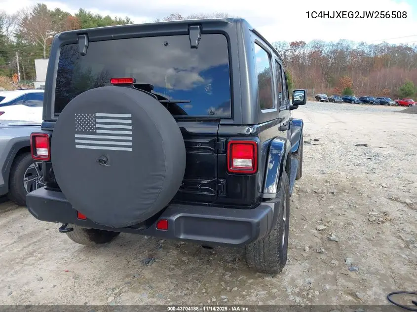 1C4HJXEG2JW256508 2018 Jeep Wrangler Unlimited Sahara 4X4