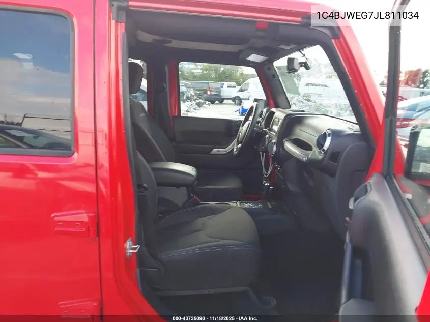 1C4BJWEG7JL811034 2018 Jeep Wrangler Jk Unlimited Sahara 4X4