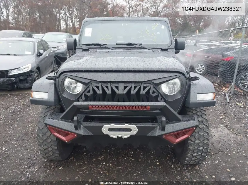 1C4HJXDG4JW238321 2018 Jeep Wrangler Unlimited Sport S 4X4