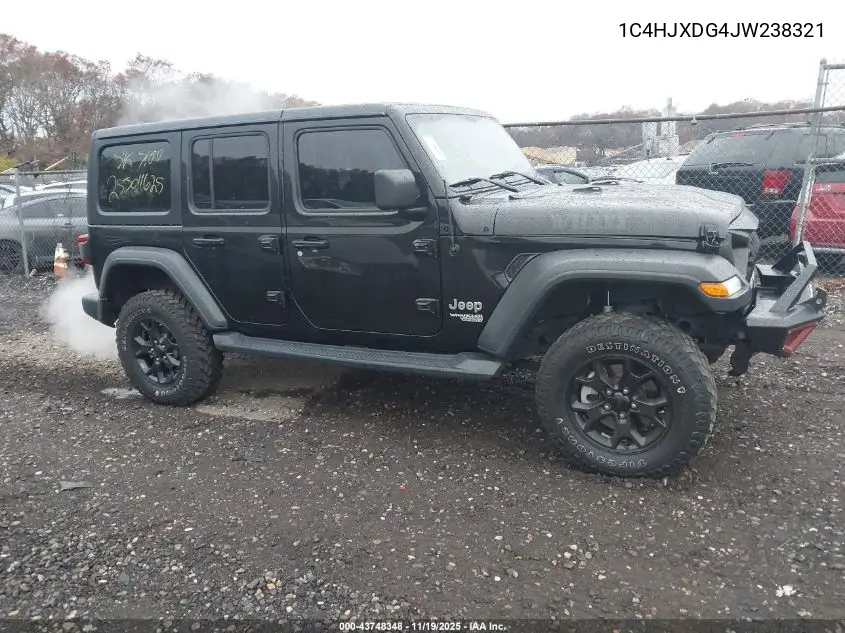 1C4HJXDG4JW238321 2018 Jeep Wrangler Unlimited Sport S 4X4