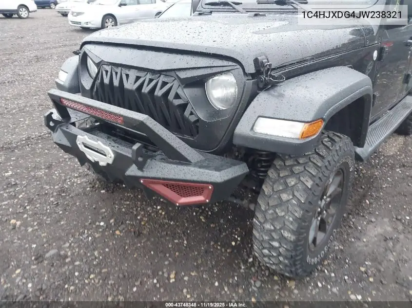 1C4HJXDG4JW238321 2018 Jeep Wrangler Unlimited Sport S 4X4