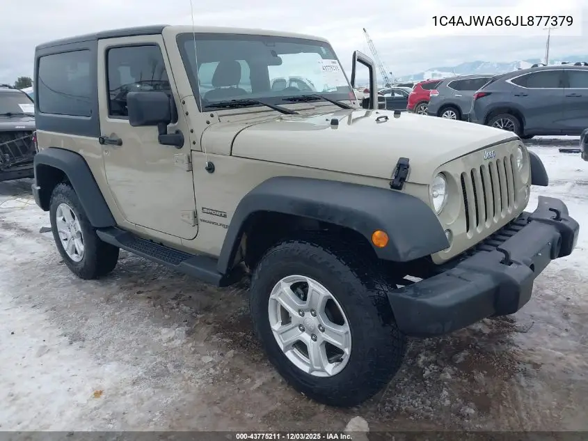 1C4AJWAG6JL877379 2018 Jeep Wrangler Jk Sport 4X4