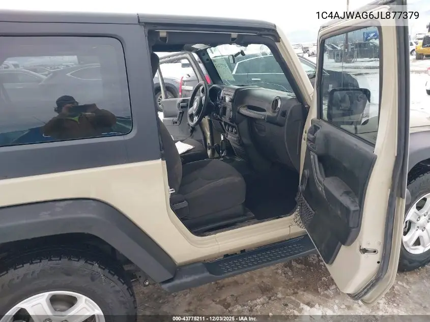 1C4AJWAG6JL877379 2018 Jeep Wrangler Jk Sport 4X4