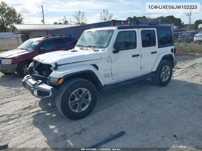 1C4HJXEG6JW102223 2018 Jeep Wrangler Unlimited Sahara 4X4