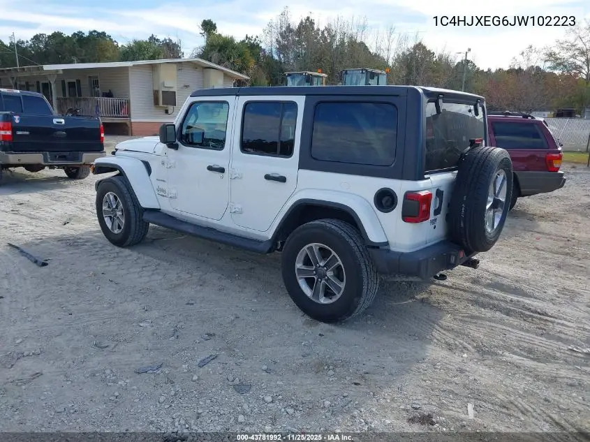 1C4HJXEG6JW102223 2018 Jeep Wrangler Unlimited Sahara 4X4