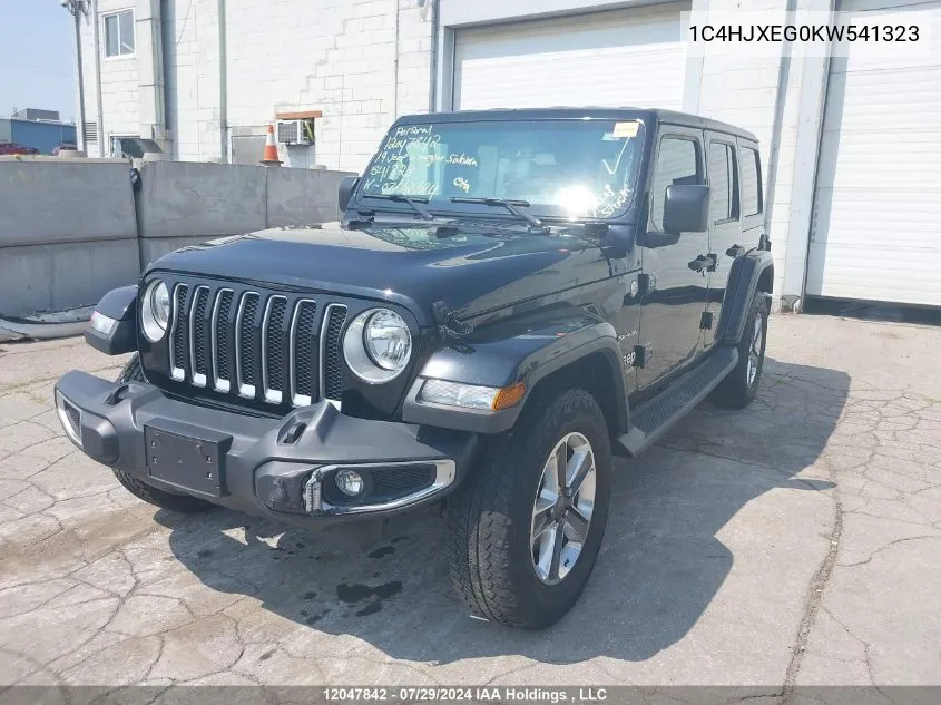 1C4HJXEG0KW541323 2019 Jeep Wrangler Unlimited Sahara