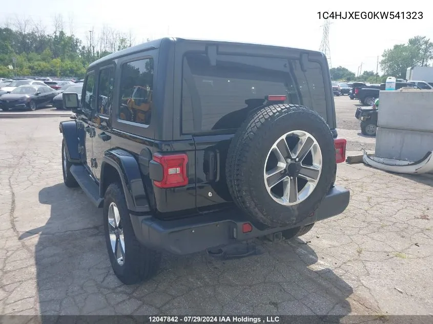 1C4HJXEG0KW541323 2019 Jeep Wrangler Unlimited Sahara