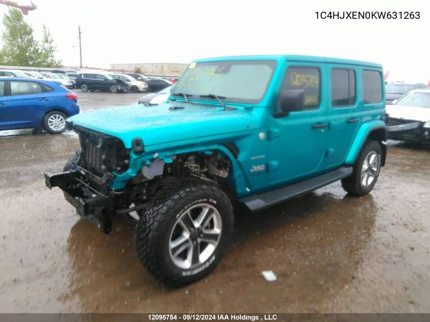 1C4HJXEN0KW631263 2019 Jeep Wrangler Unlimited Sahara