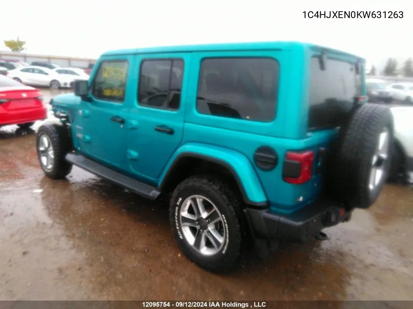 1C4HJXEN0KW631263 2019 Jeep Wrangler Unlimited Sahara