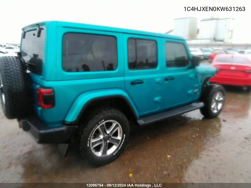 1C4HJXEN0KW631263 2019 Jeep Wrangler Unlimited Sahara