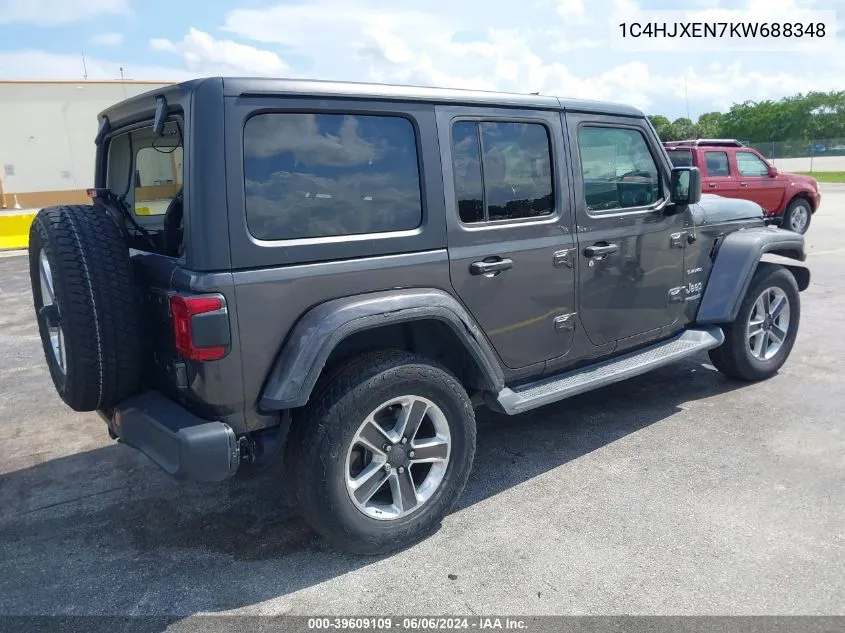 1C4HJXEN7KW688348 2019 Jeep Wrangler Unlimited Sahara 4X4