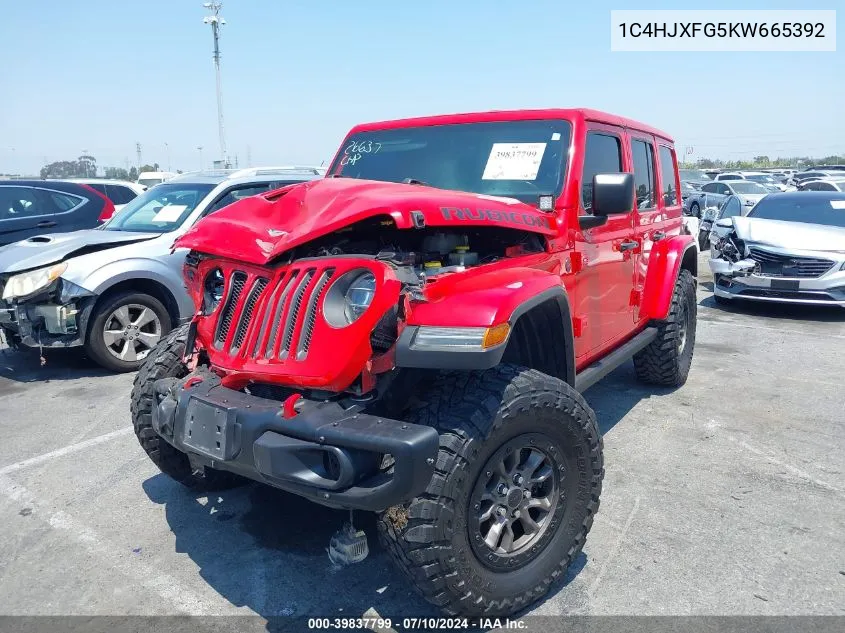 1C4HJXFG5KW665392 2019 Jeep Wrangler Unlimited Rubicon 4X4