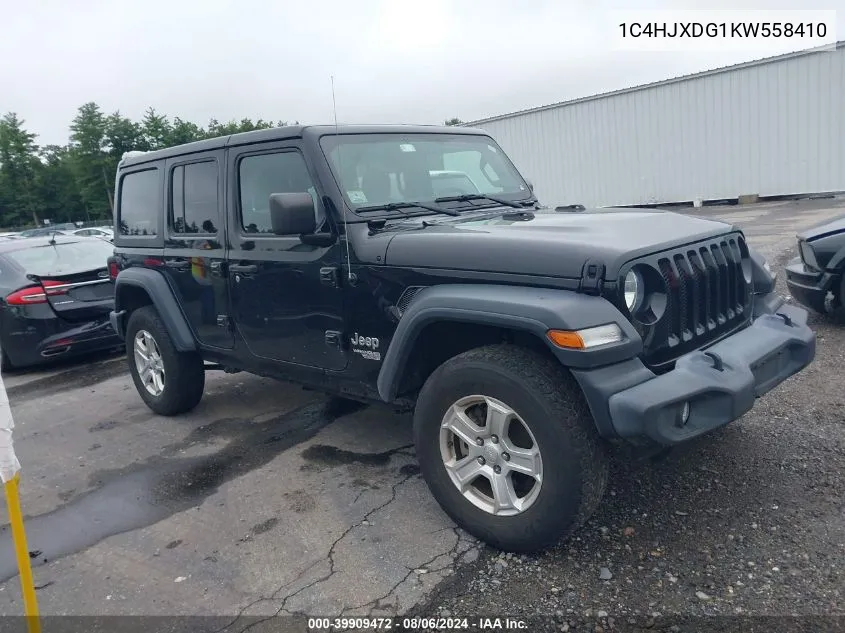 1C4HJXDG1KW558410 2019 Jeep Wrangler Unlimited Sport S 4X4