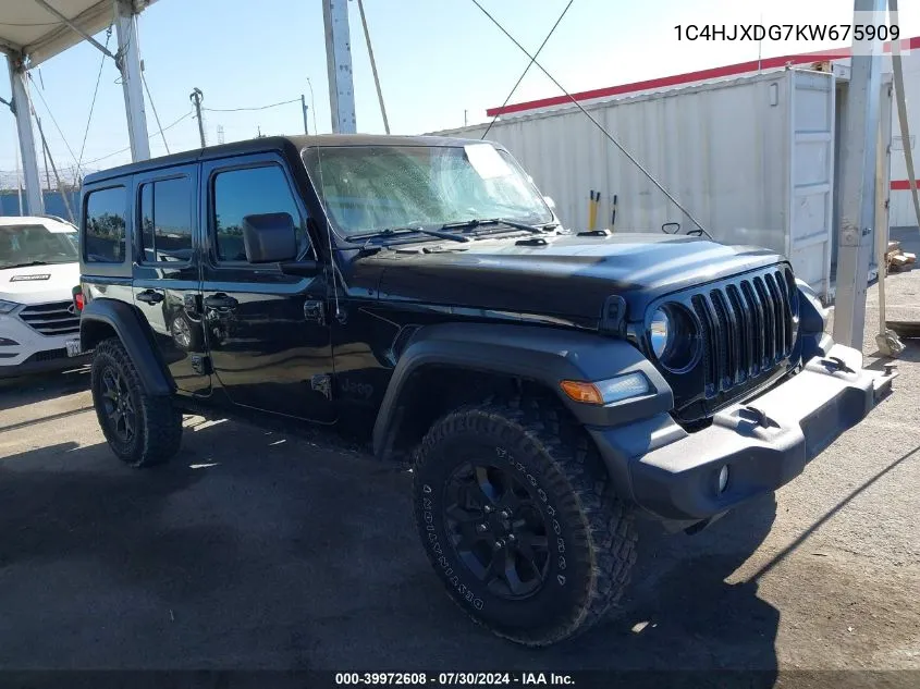 2019 Jeep Wrangler Unlimited Sport Altitude 4X4 VIN: 1C4HJXDG7KW675909 Lot: 39972608