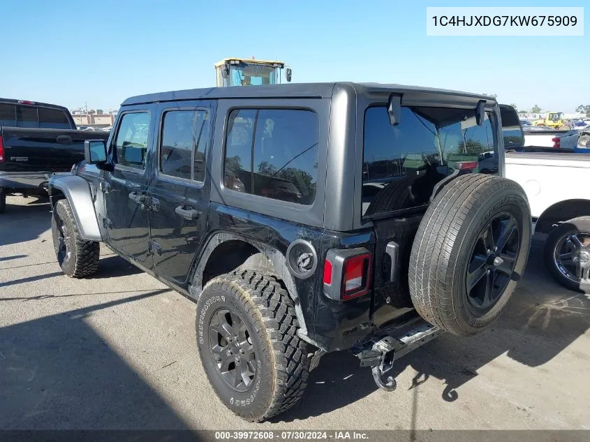 2019 Jeep Wrangler Unlimited Sport Altitude 4X4 VIN: 1C4HJXDG7KW675909 Lot: 39972608