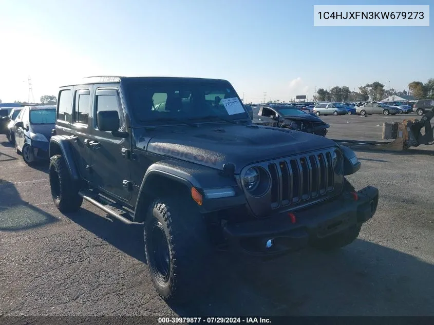 2019 Jeep Wrangler Unlimited Rubicon VIN: 1C4HJXFN3KW679273 Lot: 39979877