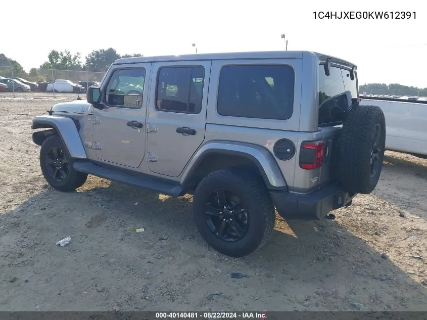 1C4HJXEG0KW612391 2019 Jeep Wrangler Unlimited Sahara 4X4