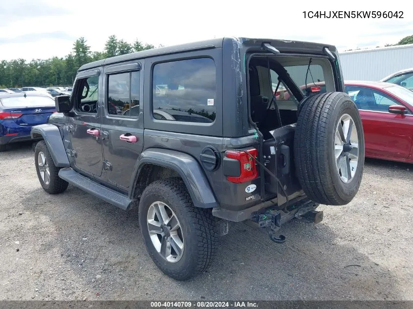 1C4HJXEN5KW596042 2019 Jeep Wrangler Unlimited Sahara 4X4