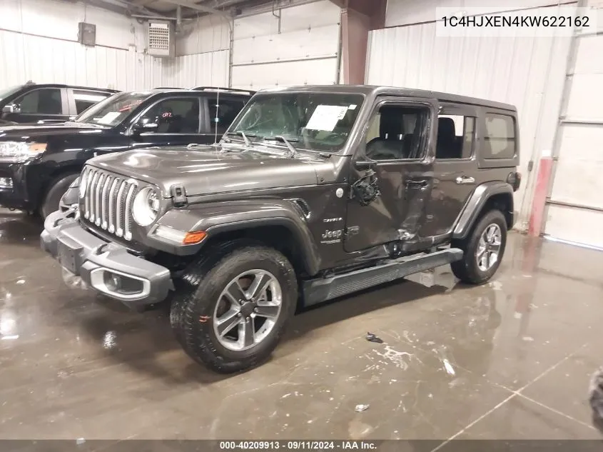 1C4HJXEN4KW622162 2019 Jeep Wrangler Unlimited Sahara 4X4