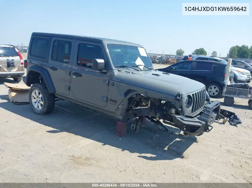 1C4HJXDG1KW659642 2019 Jeep Wrangler Unlimited Sport Altitude 4X4