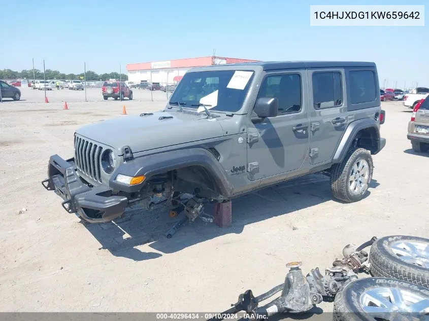 2019 Jeep Wrangler Unlimited Sport Altitude 4X4 VIN: 1C4HJXDG1KW659642 Lot: 40296434