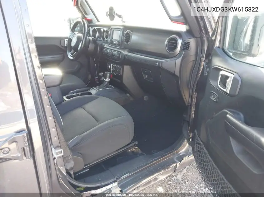 1C4HJXDG3KW615822 2019 Jeep Wrangler Unlimited Sport S 4X4