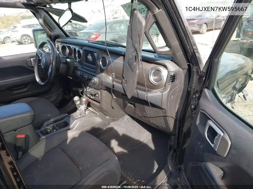 1C4HJXEN7KW595667 2019 Jeep Wrangler Unlimited Sahara 4X4