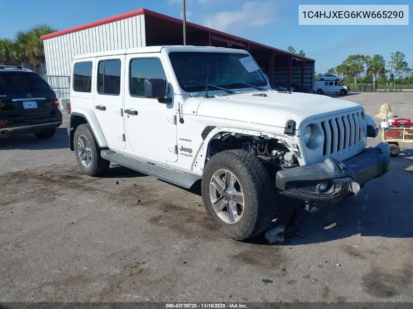 1C4HJXEG6KW665290 2019 Jeep Wrangler Unlimited Sahara 4X4