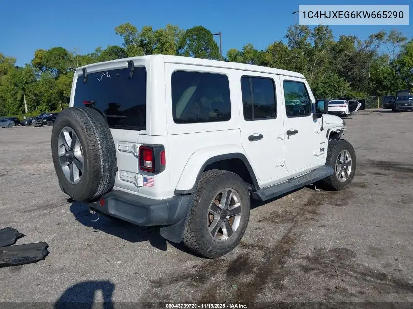 1C4HJXEG6KW665290 2019 Jeep Wrangler Unlimited Sahara 4X4