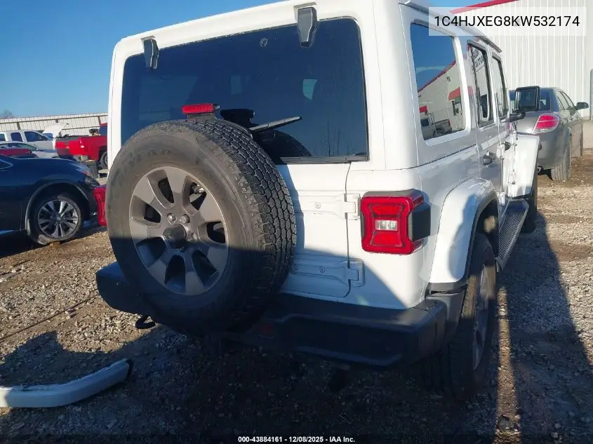 1C4HJXEG8KW532174 2019 Jeep Wrangler Unlimited Sahara 4X4