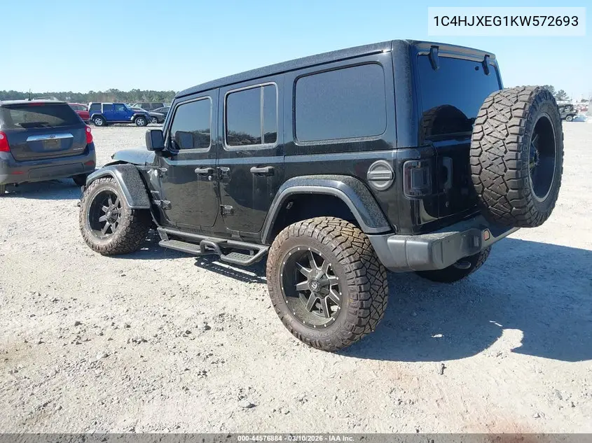 1C4HJXEG1KW572693 2019 Jeep Wrangler Unlimited Sahara 4X4