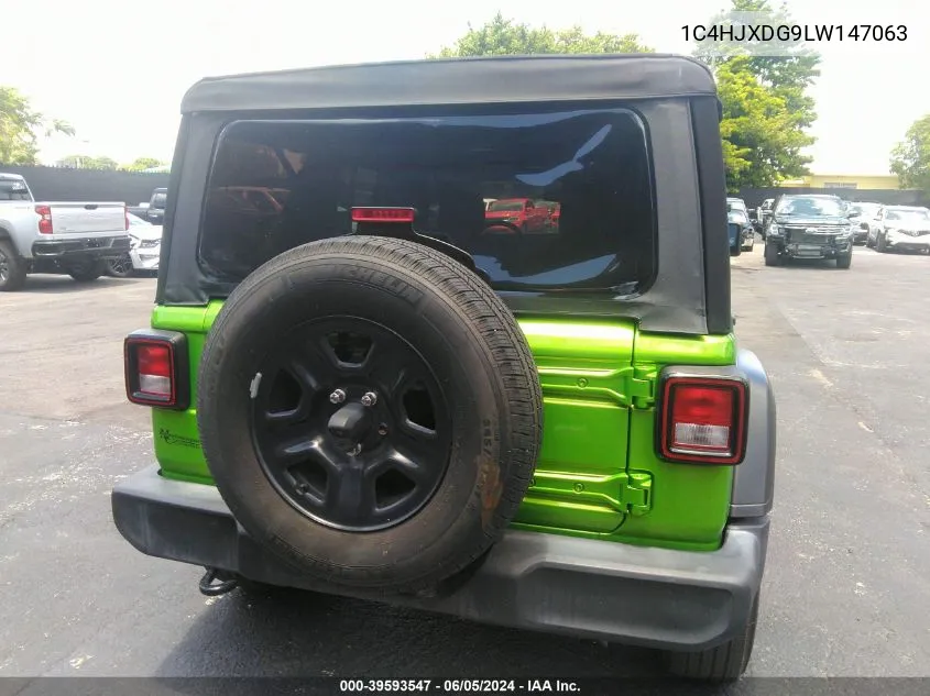 1C4HJXDG9LW147063 2020 Jeep Wrangler Unlimited Sport 4X4