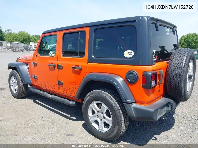 2020 Jeep Wrangler Unlimited Sport S 4X4 VIN: 1C4HJXDN7LW152728 Lot: 39710551