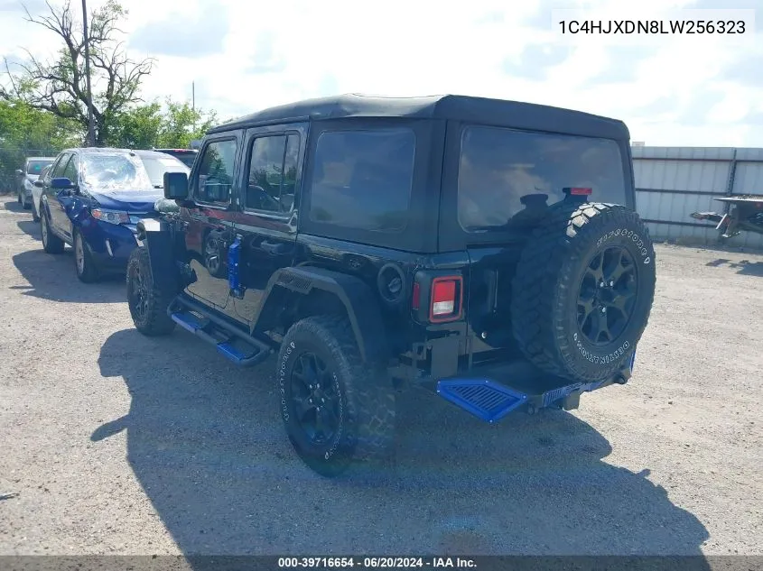 2020 Jeep Wrangler Unlimited Willys 4X4 VIN: 1C4HJXDN8LW256323 Lot: 39716654