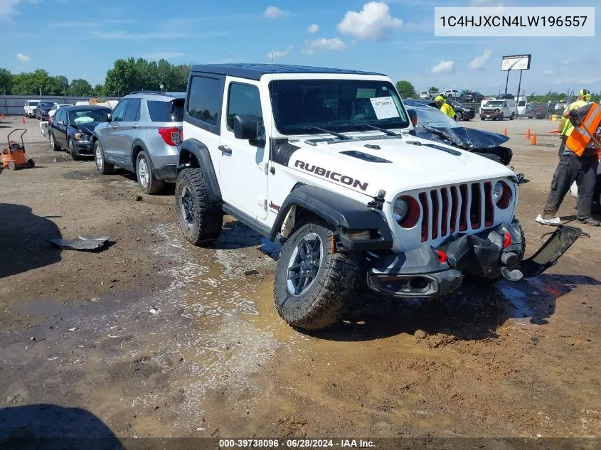 2020 Jeep Wrangler Rubicon VIN: 1C4HJXCN4LW196557 Lot: 39738096