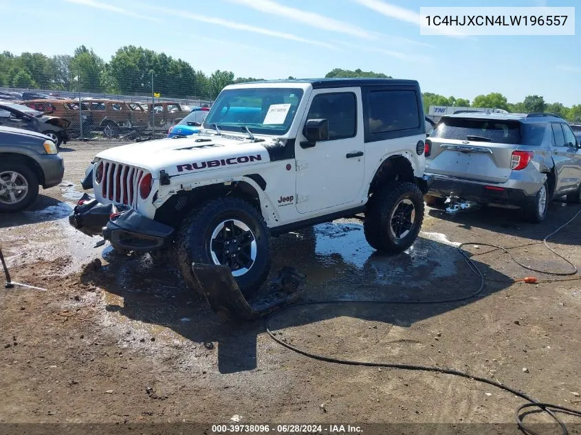 2020 Jeep Wrangler Rubicon VIN: 1C4HJXCN4LW196557 Lot: 39738096