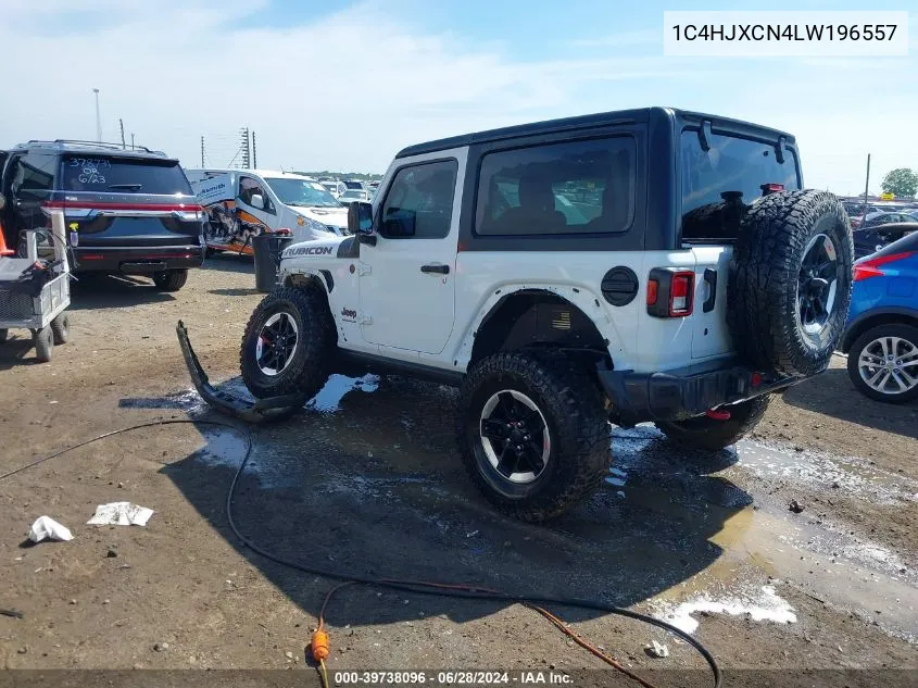 2020 Jeep Wrangler Rubicon VIN: 1C4HJXCN4LW196557 Lot: 39738096