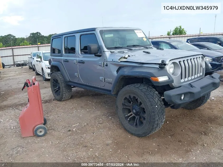 2020 Jeep Wrangler Unlimited Sport S 4X4 VIN: 1C4HJXDN0LW345979 Lot: 39773455