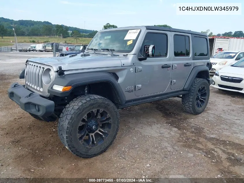 2020 Jeep Wrangler Unlimited Sport S 4X4 VIN: 1C4HJXDN0LW345979 Lot: 39773455