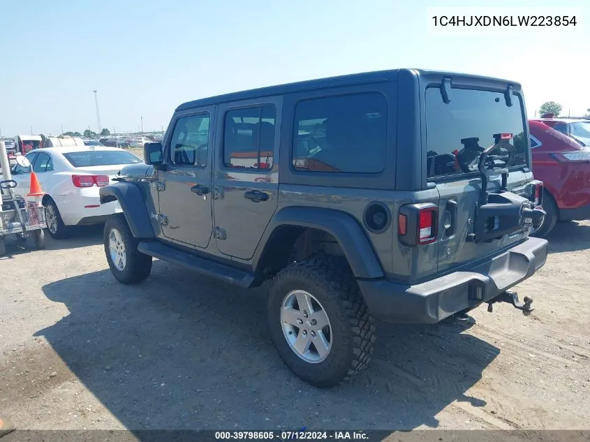 2020 Jeep Wrangler Unlimited Sport S 4X4 VIN: 1C4HJXDN6LW223854 Lot: 39798605