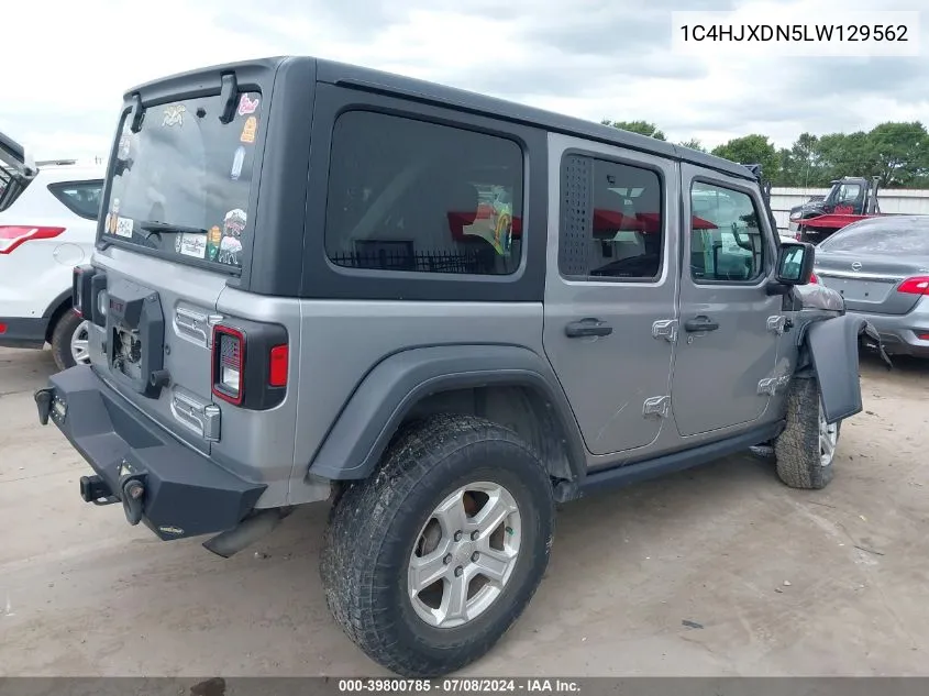 2020 Jeep Wrangler Unlimited Sport S 4X4 VIN: 1C4HJXDN5LW129562 Lot: 39800785