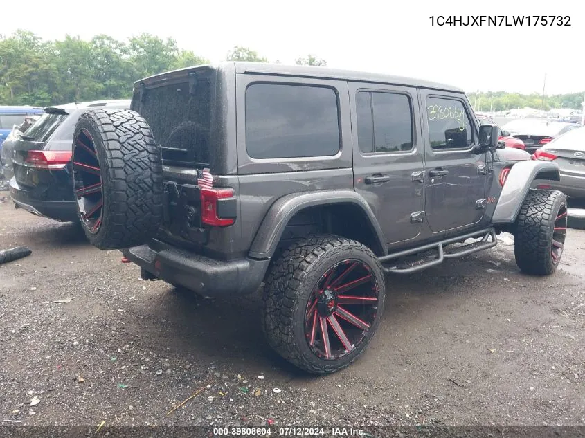 2020 Jeep Wrangler Unlimited Rubicon 4X4 VIN: 1C4HJXFN7LW175732 Lot: 39808604