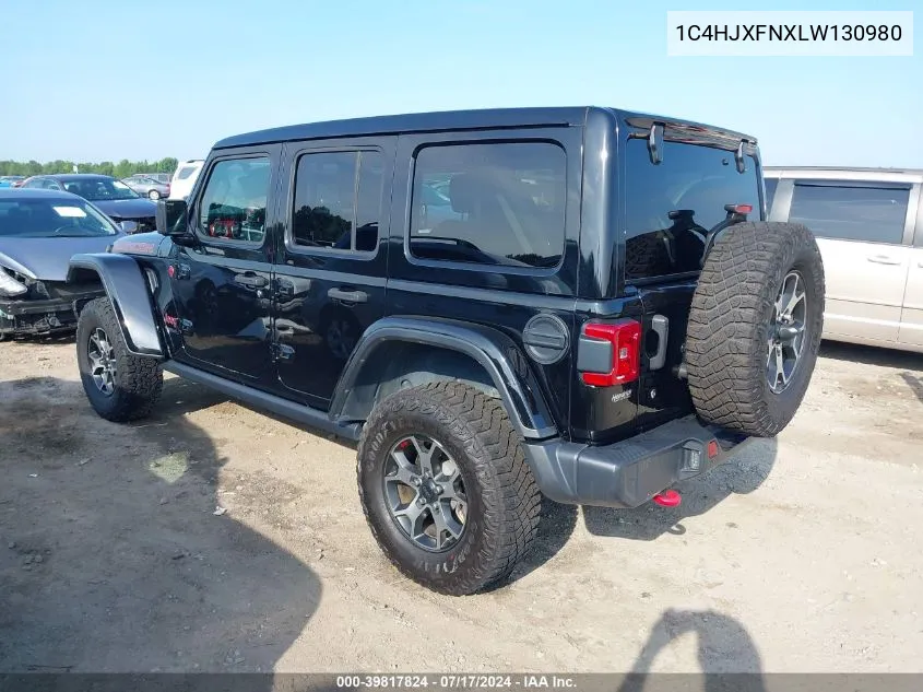 2020 Jeep Wrangler Unlimited Rubicon 4X4 VIN: 1C4HJXFNXLW130980 Lot: 39817824