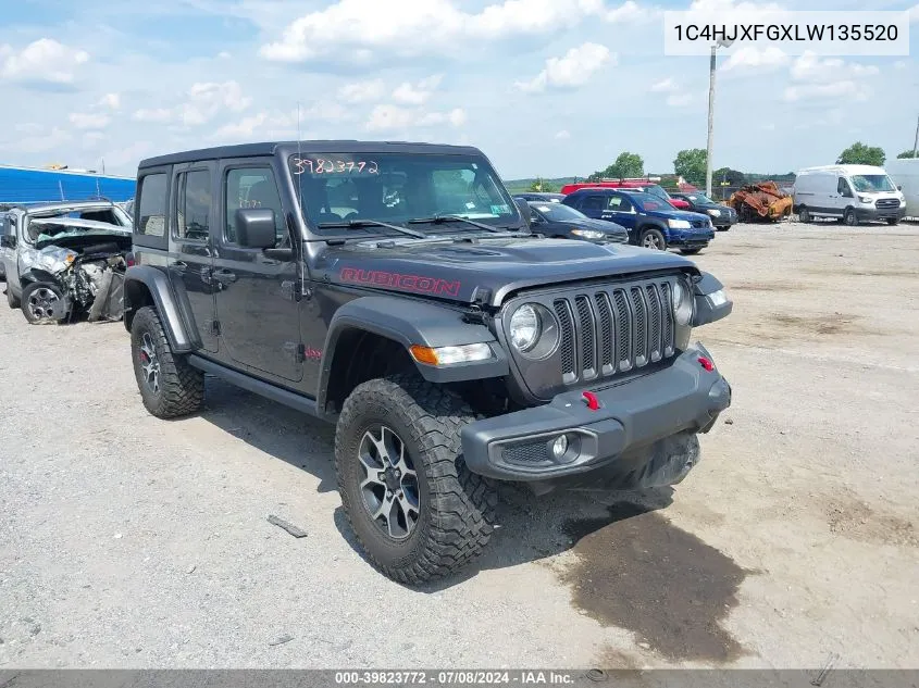 2020 Jeep Wrangler Unlimited Rubicon 4X4 VIN: 1C4HJXFGXLW135520 Lot: 39823772