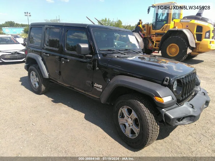 2020 Jeep Wrangler Unlimited Sport S 4X4 VIN: 1C4HJXDN5LW345928 Lot: 39884145