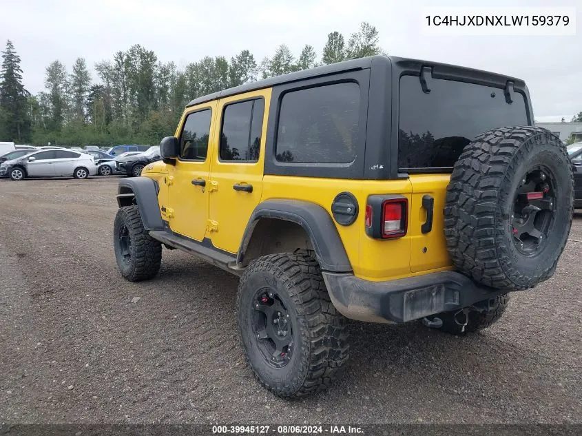 2020 Jeep Wrangler Unlimited Willys 4X4 VIN: 1C4HJXDNXLW159379 Lot: 39945127