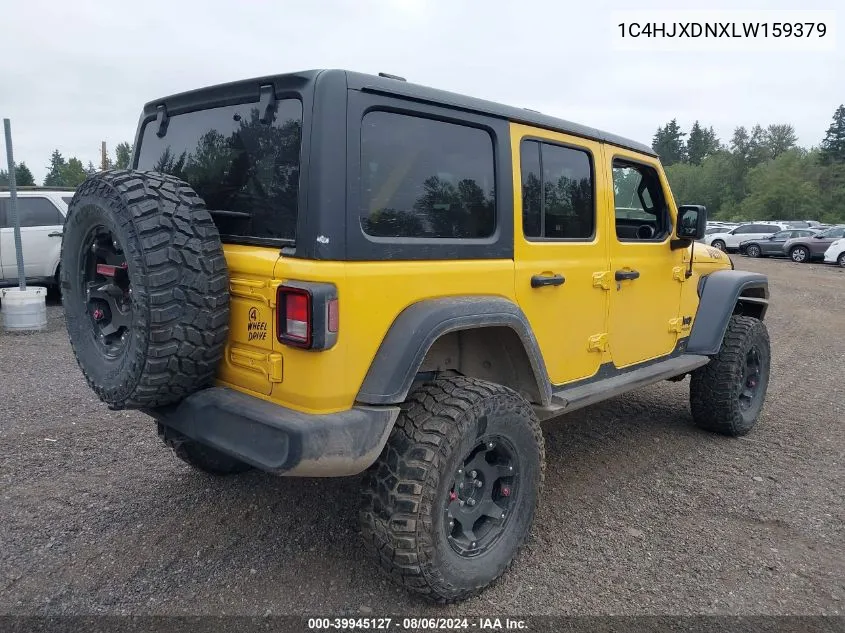 2020 Jeep Wrangler Unlimited Willys 4X4 VIN: 1C4HJXDNXLW159379 Lot: 39945127