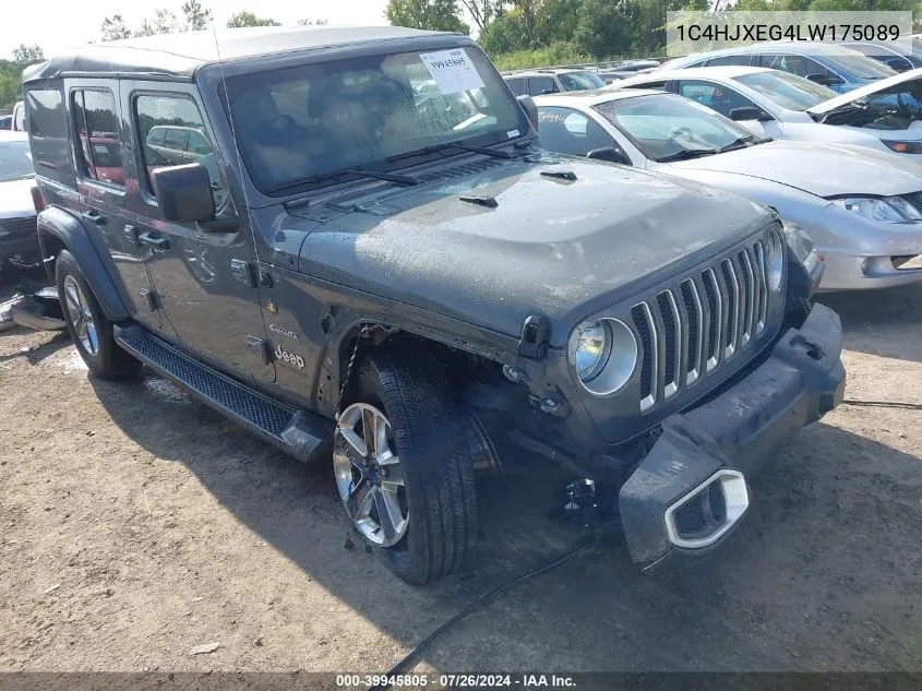 2020 Jeep Wrangler Unlimited Sahara 4X4 VIN: 1C4HJXEG4LW175089 Lot: 39945805