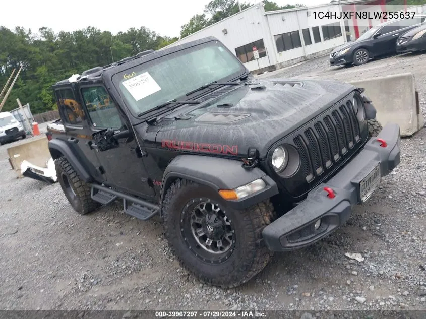 2020 Jeep Wrangler Unlimited Rubicon VIN: 1C4HJXFN8LW255637 Lot: 39967297