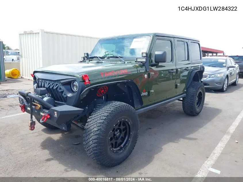 2020 Jeep Wrangler Unlimited Sport S 4X4 VIN: 1C4HJXDG1LW284322 Lot: 40016817